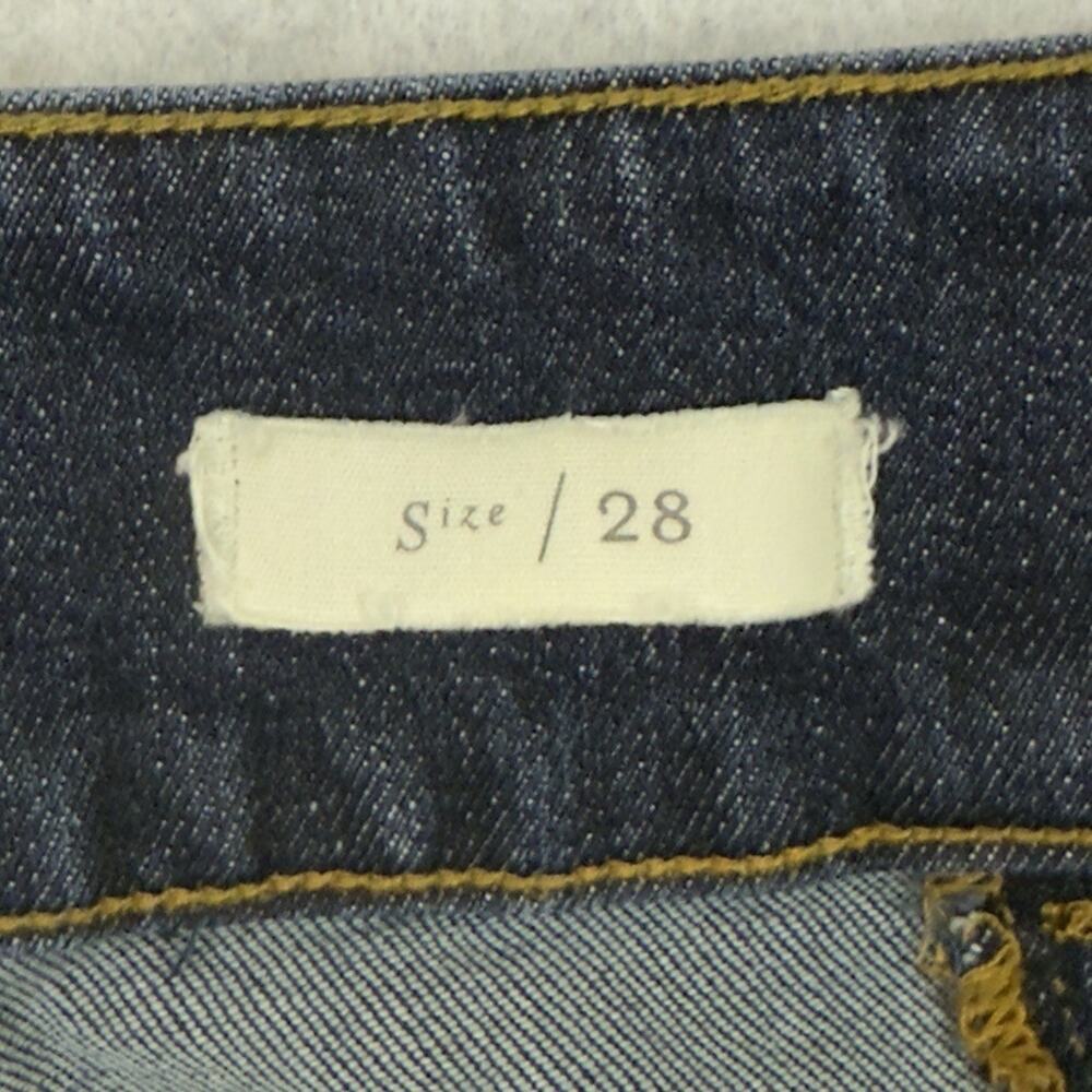 Pilcro by Anthropologie Size 28 Dark Wash Denim Belted Tapered Jeanscasual - Picture 3 of 12